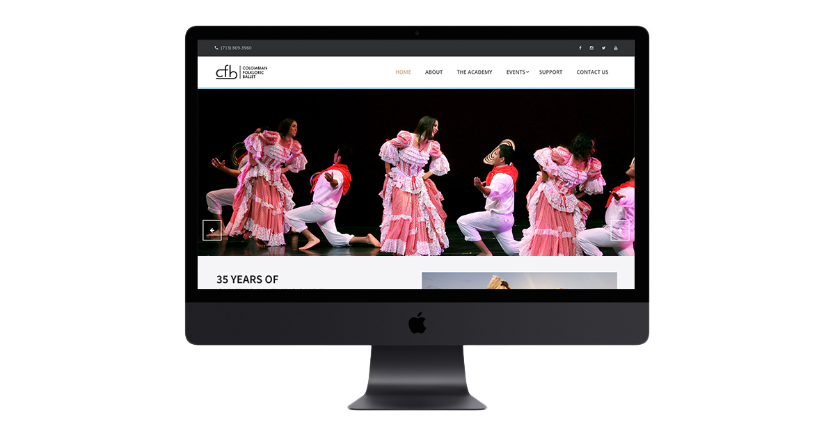 The Colombian Folkloric Ballet USA website