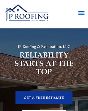 JP Roofing and Restoration website marketing content writting