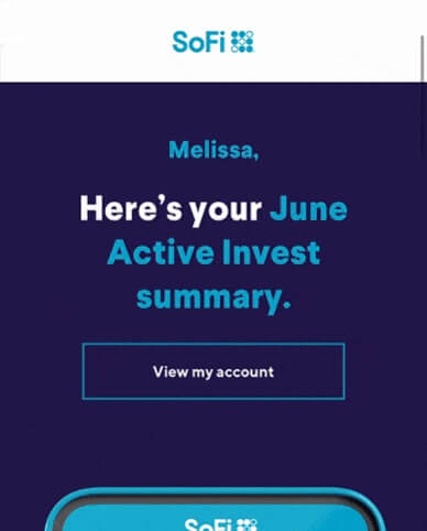 SoFi lifecycle marketing strategy and automation — CRM, onboarding, and engagement campaigns led by Melissa Cadavid