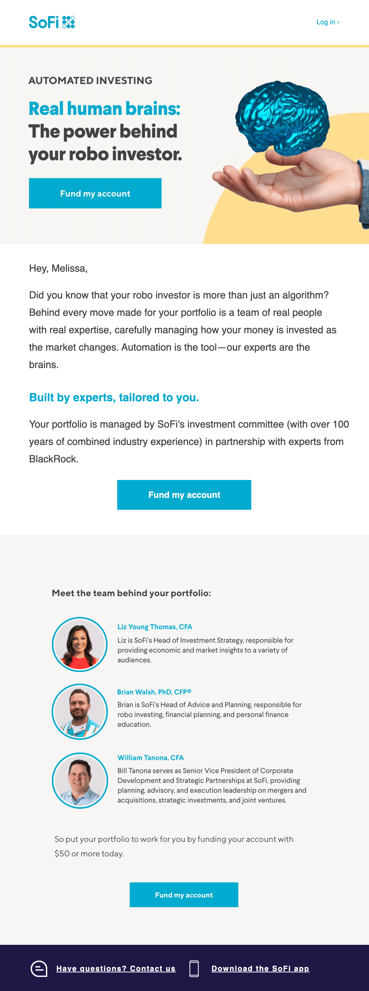 Robo Investing Educational Email